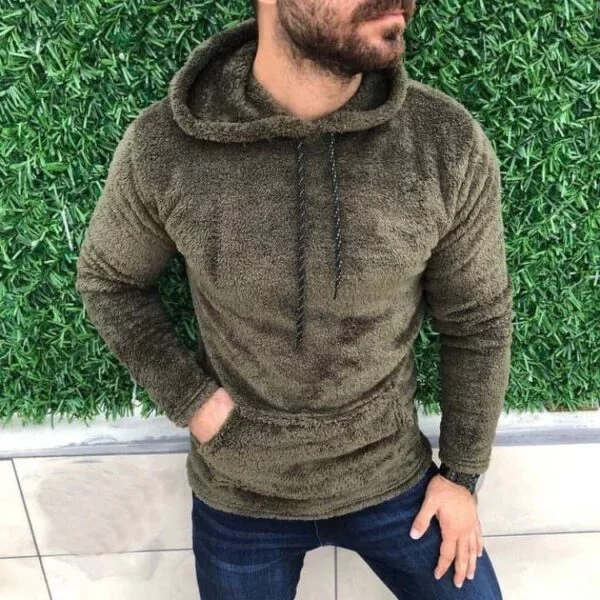 Men’s Stylish Fully Warm Woolen Hoodie